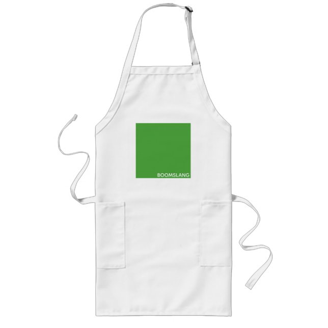 Boomslang green colour name long apron (Front)