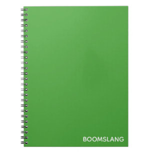 Boomslang green colour name notebook