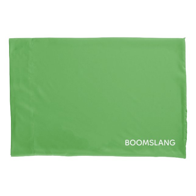 Boomslang green colour name pillowcase (Front)