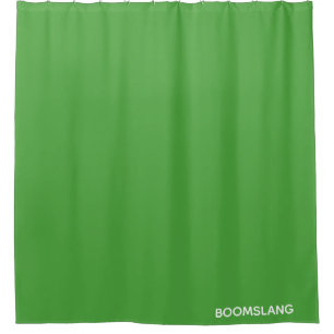 Boomslang green colour name shower curtain