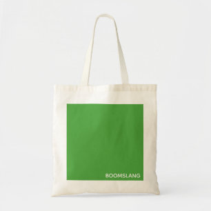 Boomslang green colour name tote bag