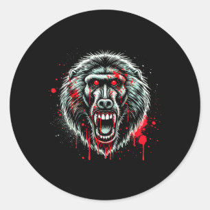 Boon Halloween Party Decor Creepy Scary Bloody Kil Classic Round Sticker