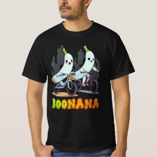 Boonana Cute Ghost Banana Cycling Fruit Halloween  T-Shirt