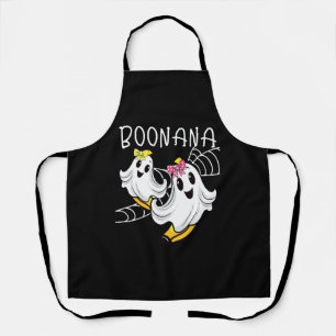 Boonana Cute Ghost Banana Halloween Apron