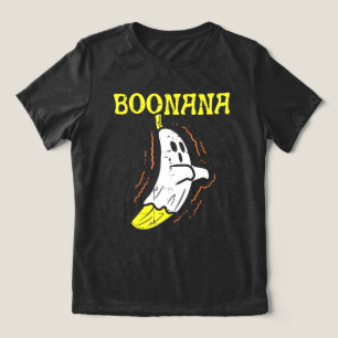 Boonana Cute Ghost Banana Halloween Tri-Blend Shirt