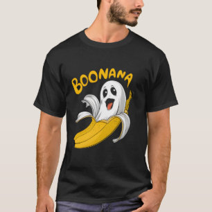 Boonana Ghost Banana Costume Men Women Kids Hallow T-Shirt