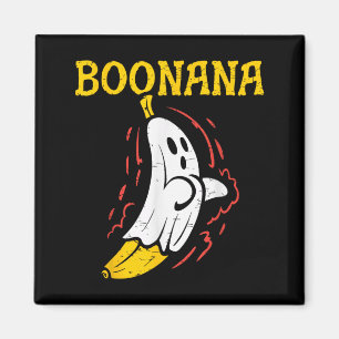 Boonana ghost banana halloween spooky pun magnet