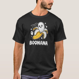 Boonana Ghost Halloween Spooky Funny Costume Ragla T-Shirt