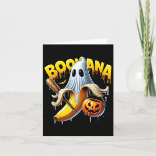 Boonana Ghost Nana Funny Halloween Costume Art 1 Card