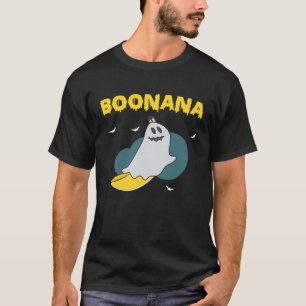Boonana Scary Halloween Ghost Banana Costume T-Shirt