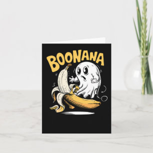 Boonana Surprise Me Boo Halloween Funny Ghostface Card