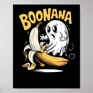 Boonana Surprise Me Boo Halloween Funny Ghostface Poster