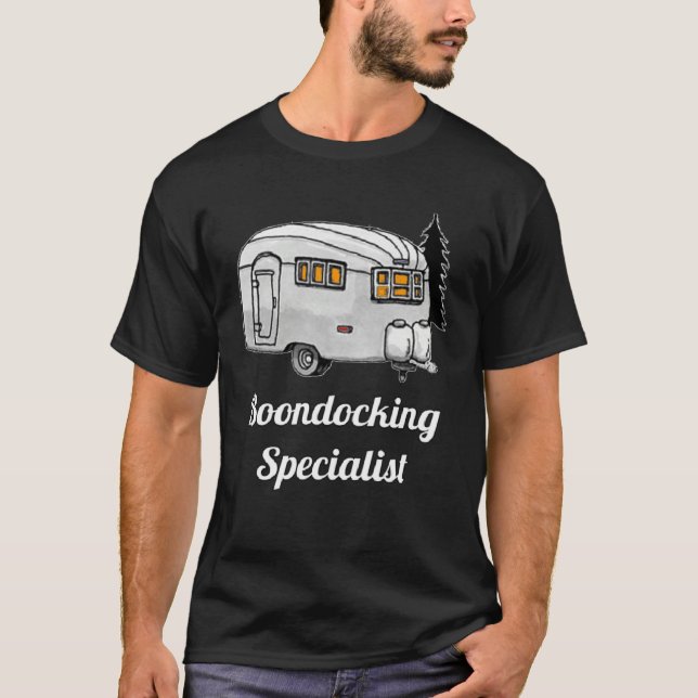 Boondocking Specialist Camping 4 Men & Women T-Shirt (Front)