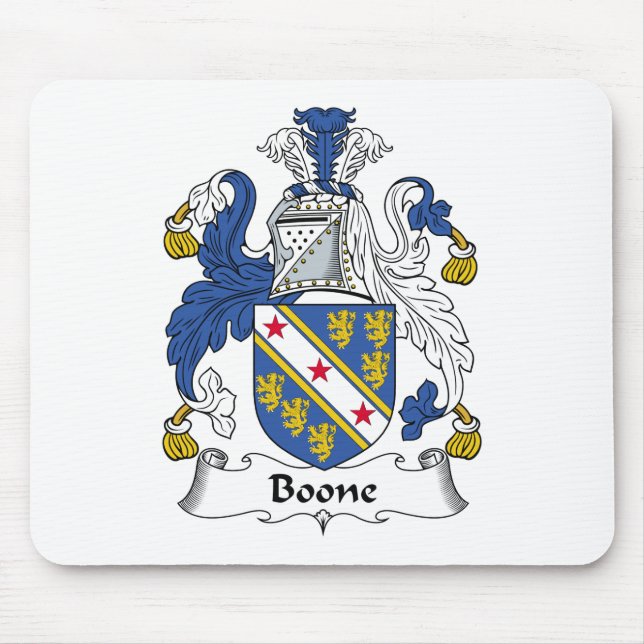 Boone Family Crest Mouse Pad (Front)