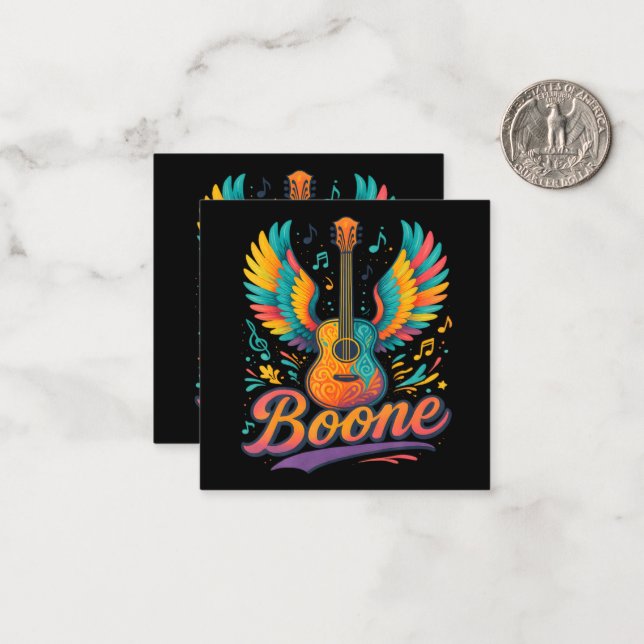 Boone Guitar Card (Front/Back In Situ)