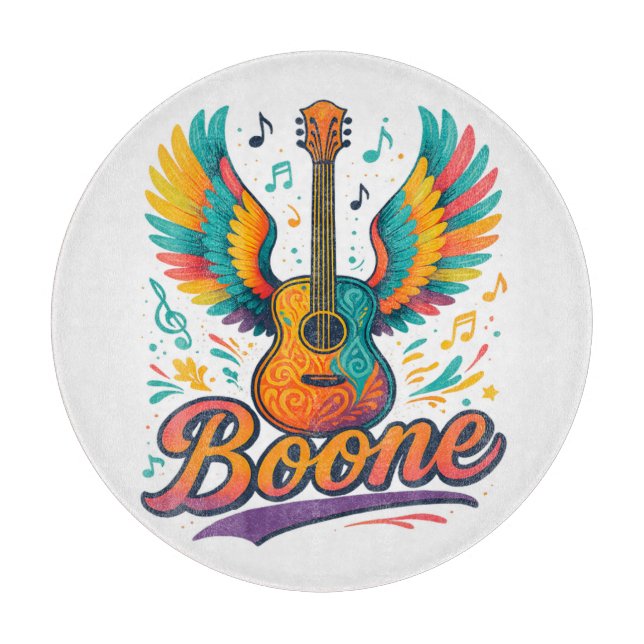 Boone Guitar Cutting Board (Front)