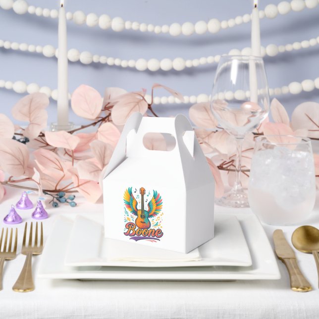 Boone Guitar Favour Box (Wedding)