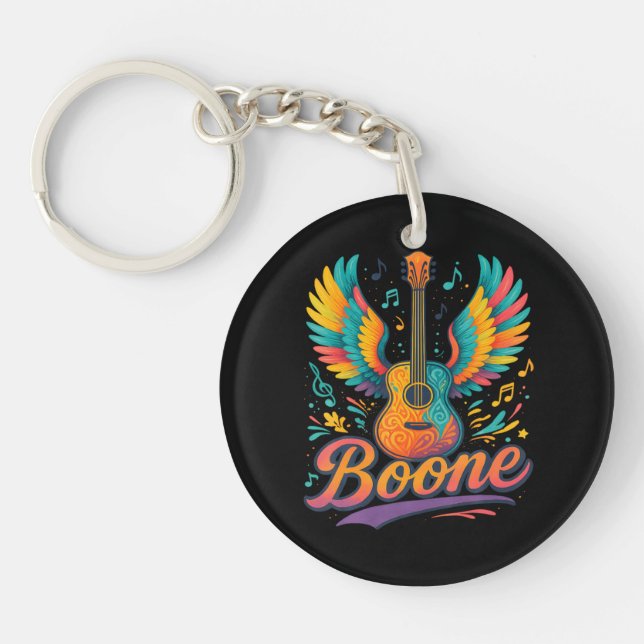 Boone Guitar Key Ring (Front)
