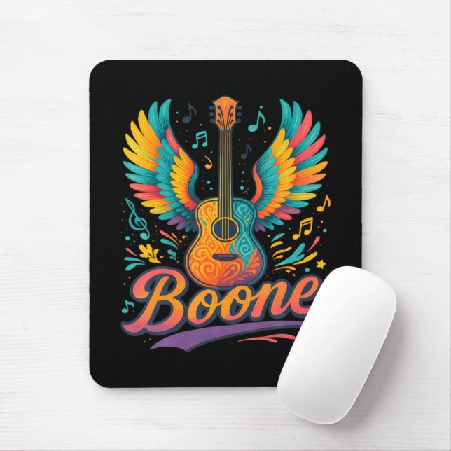 Boone Guitar Mouse Pad (With Mouse)
