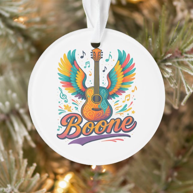 Boone Guitar Ornament (Tree)