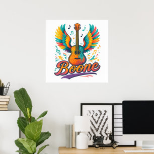 Boone Guitar Poster