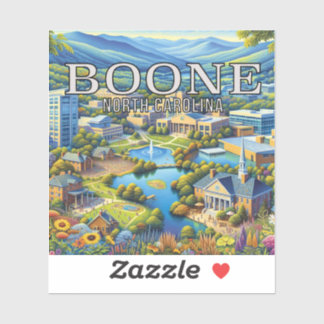 Boone North Carolina 3 Inch Vinyl Sticker