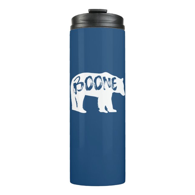 Boone North Carolina Bear Thermal Tumbler (Front)