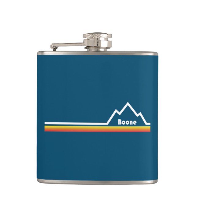 Boone, North Carolina Hip Flask (Front)