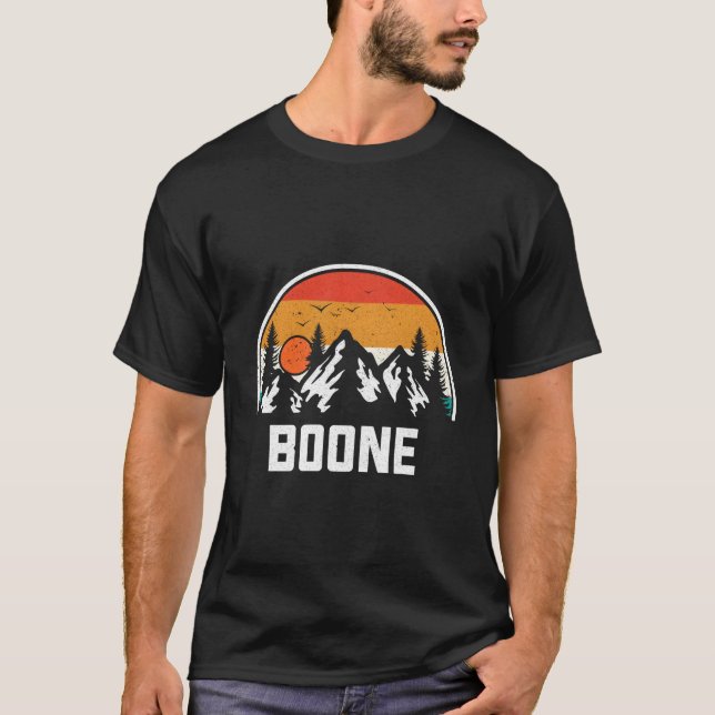 Boone North Carolina Nc Mountains Hiking T-Shirt (Front)