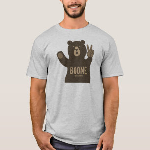 Boone North Carolina Peace Bear T-Shirt