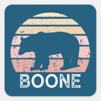 Boone North Carolina Retro Bear
