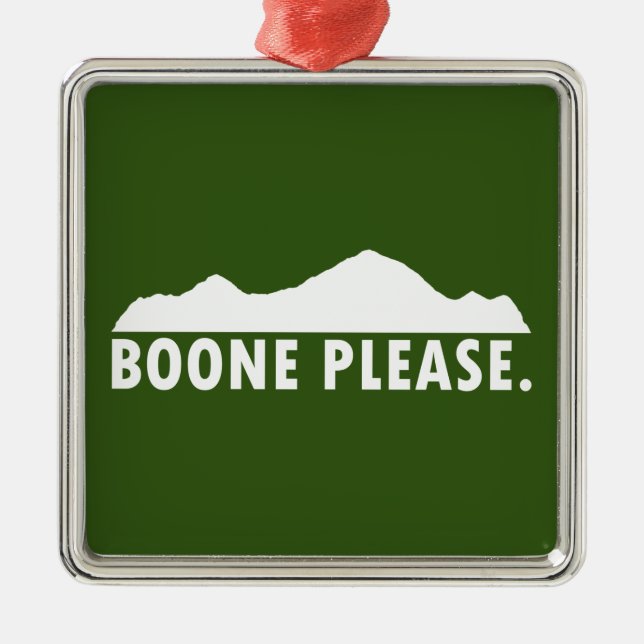 Boone Please Metal Ornament (Front)