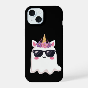 Boonicorn Halloween Cute Unicorn Boo Ghost Kids iPhone 15 Case
