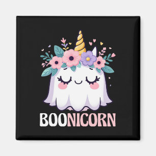 Boonicorn Unicorn Ghost Halloween Men Women Kids Magnet
