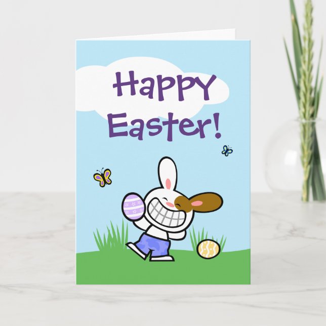 Boony Happy Easter Greeting Card (Front)