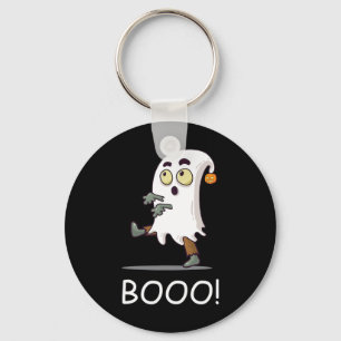 Booo! Spirit Ghost Hour Haunting Halloween Fun Key Ring