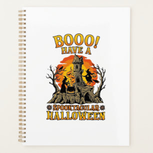 Booo Spooktacular Halloween Witch Cauldron Castle Planner