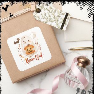 Booo-tiful    ExDesigner   Halloween Square Sticker