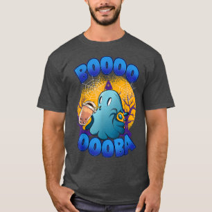 BoooBa Boba Bubble Tea Ghost Halloween Costume Men T-Shirt
