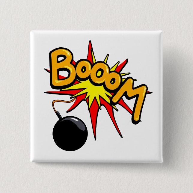 Booom! Square button (Front)