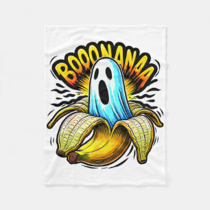 Booonana Ghost Nana Halloween  Fleece Blanket