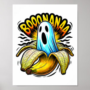 Booonana Ghost Nana Halloween  Poster