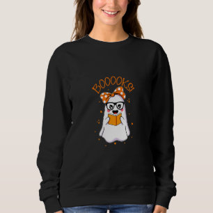 Booooks Cute Boo Read Books Happy Halloween Spooky Sweatshirt