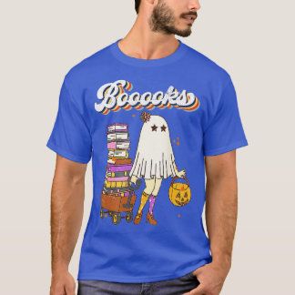 Booooks! Cute Ghost Reading Library Books Hallowee T-Shirt