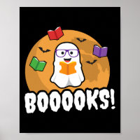 Booooks Ghost Boo Read Books Library Gift Fun