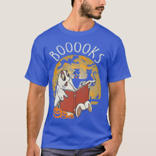 Booooks Ghost Funny Halloween Book Lover Library R T-Shirt