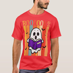 Booooks Ghost Funny Halloween Ghost Reading Books  T-Shirt