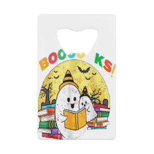 Booooks Ghost Funny Halloween Teacher Book Library