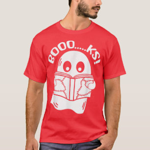 Booooks Ghost Reading Books Halloween T-Shirt