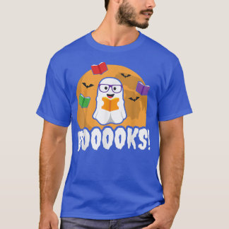 Booooks Ghost T  Boo Read Books Library Gift Funny T-Shirt